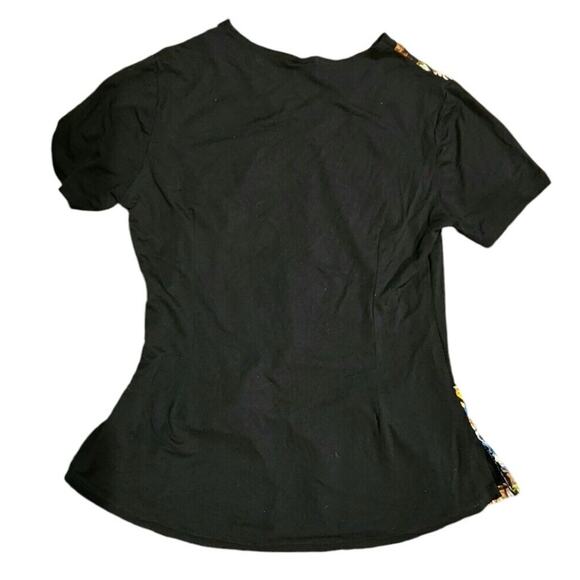 Hemet Medical Scrub Top Woman Size Medium Classic Monsters Halloween - Picture 2 of 4